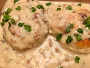 Biscuits & Gravy at Wildflower Vegan Co in Casselberry