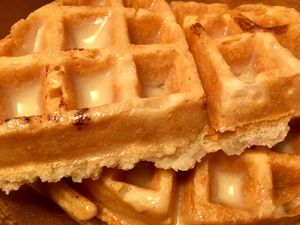 Plain Waffles  at Wildflower Vegan Co in Casselberry