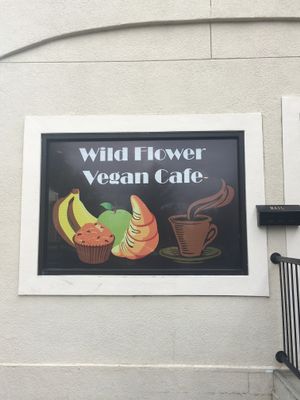 Front sign at Wildflower Vegan Co in Casselberry