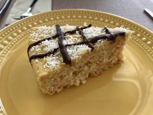 Carrot and coconut cake at Kansha in Fatima