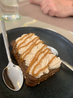 Layered cake for dessert  at Kansha in Fatima