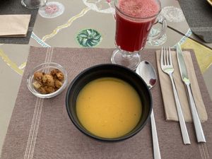 Nice soup   at Kansha in Fatima