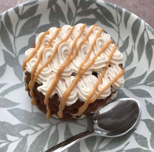 Cookie and peanut butter cake   at Kansha in Fatima