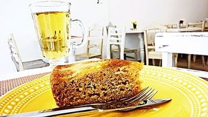 Cake and tea! at Kansha in Fatima