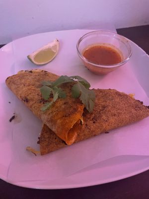 Birria cheese tacos  at Crazy Bastard in Berlin