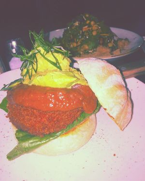 Protein Burger  at Cafe Nowa in Petersham