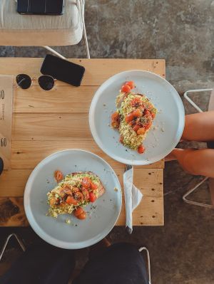   at Crate Cafe in Canggu