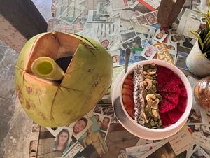   at Crate Cafe in Canggu