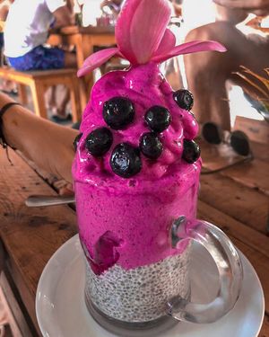 Chia dragon puding at Crate Cafe in Canggu