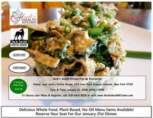 Next Heidi's Health Kitchen Pop-Up Restaurant! at Heidi's Health Kitchen in Babylon