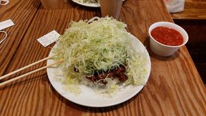 Vegan taco rice with the sauce on the side at Quina Harmonica  in Musashino