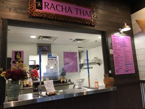Food court window at Racha Thai in Waikoloa