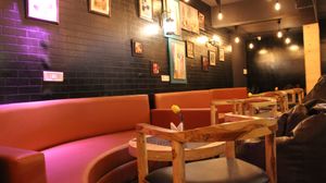 interior at The Black Cafe in Ahmedabad