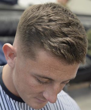 Wavy Comb Over Faded at Son of a Barber in Liverpool