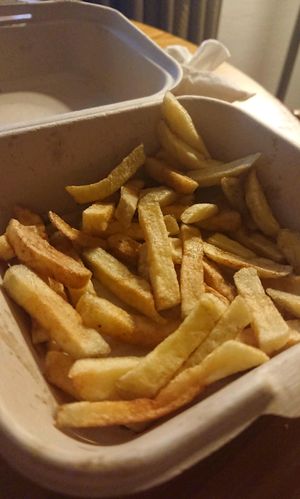 old chips at Honorato in Lisbon