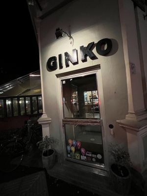 Outside the restaurant   at Ginko in Graz