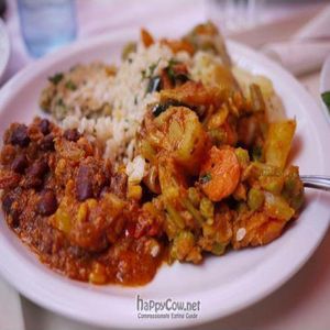 Curry with Rice, and Chilli Con 'Carne' at Ginko in Graz