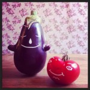 funny vegetables at Ginko in Graz