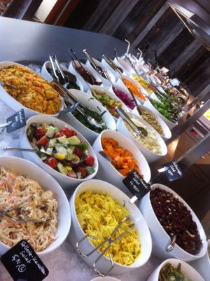 salads at Ginko in Graz