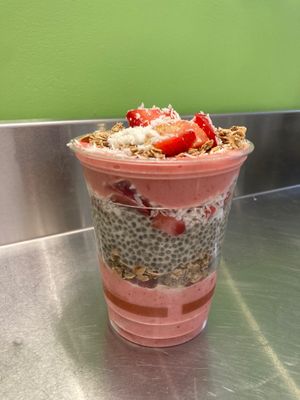Strawberry Shortcake Jar (Summer Special) at Juice Amour in Middlebury