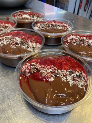 Chocolate Pudding at Juice Amour in Middlebury