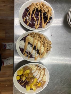 Açaí Bowls at Juice Amour in Middlebury