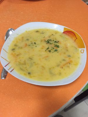 Soup of the menu at La Delicia in Abancay