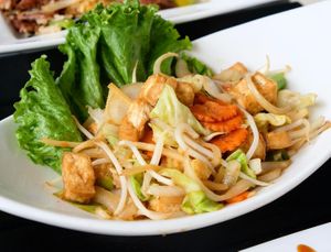 veg combo at Sweet Basil Thai Cuisine in Foster City