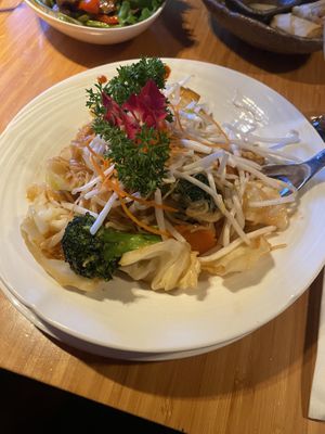 Pad thai w no egg  at Sweet Basil Thai Cuisine in Foster City