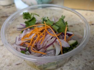Cucumber salad at Sweet Basil Thai Cuisine in Foster City