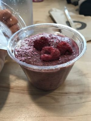Raspberry Chia Pudding at Copper Branch in Waterloo