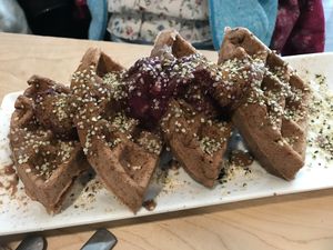 Waffles at Copper Branch in Waterloo