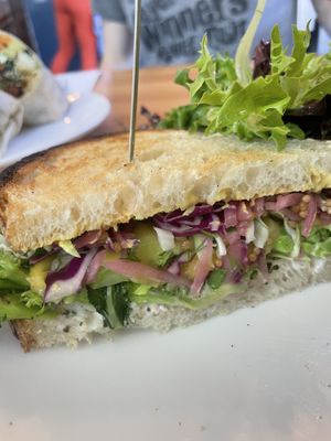 Vegan pastrami —amazing!  at Peloton Cafe in Seattle