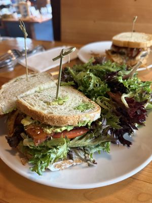 Their version of a BLT  at Peloton Cafe in Seattle