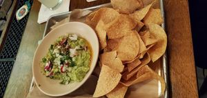 Loaded guac bowl at Bull Street Taco in Savannah
