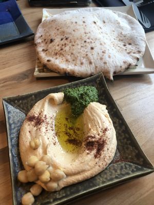 Hummus with Pita at Dovetail Joint in Richland