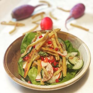 Fattoush - traditional Levantine salad at Dovetail Joint in Richland
