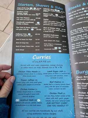 Menu 4 (spring 2021) at The Saltwater Inn in Porthcawl