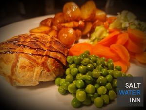 Beetroot and ButternutSquash Wellington at The Saltwater Inn in Porthcawl