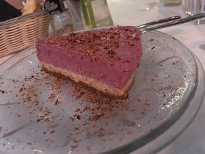 RASPBERRY HAZELNUT TORTE. Delish!  at Food For Thought in Williamsburg