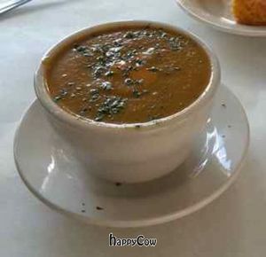 Roasted Vegetable Bisque at Food For Thought in Williamsburg