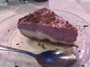 Berry Hazelnut Tort at Food For Thought in Williamsburg