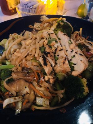 Thai One On with Gardein Cilantro lime chickun  at Food For Thought in Williamsburg