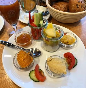 breakfast at Kaisers Gute Backstube in Loerrach