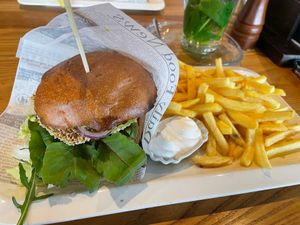 Vegan burger   at Panorama in Winterberg
