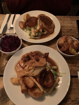 Roast Celeriac and Beet Wellington  at The Spread Eagle in East London