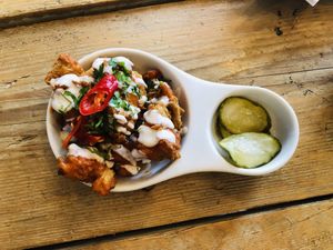 Vegan food at The Spread Eagle in East London