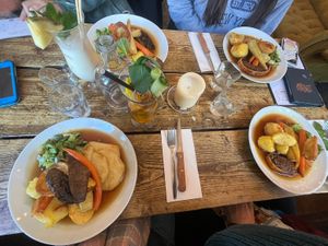 table setting   at The Spread Eagle in East London