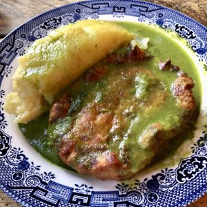 Pie, mash, liquor  at The Spread Eagle in East London