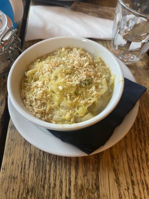 Leeky Gratin side dish   at The Spread Eagle in East London